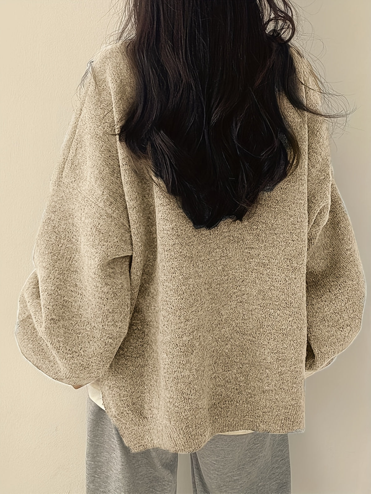 BEAUMONT NICE | PULL CLASSIQUE ÉPAULES TOMBANTES POUR FEMMES