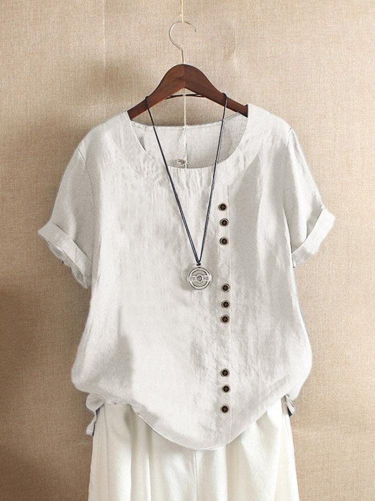 BEAUMONT NICE | BLOUSE EN COTON À BOUTONS POUR FEMMES