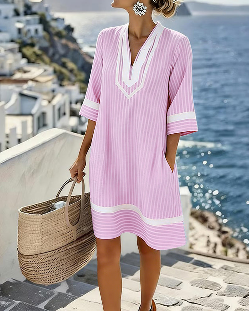 BEAUMONT NICE | ROBE MINI RAYÉE POUR FEMMES