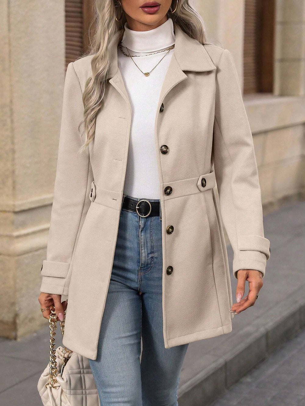 BEAUMONT NICE | TRANCHÉE MANTEAU CLASSIQUE ÉLÉGANT ENFANTS POUR FEMMES