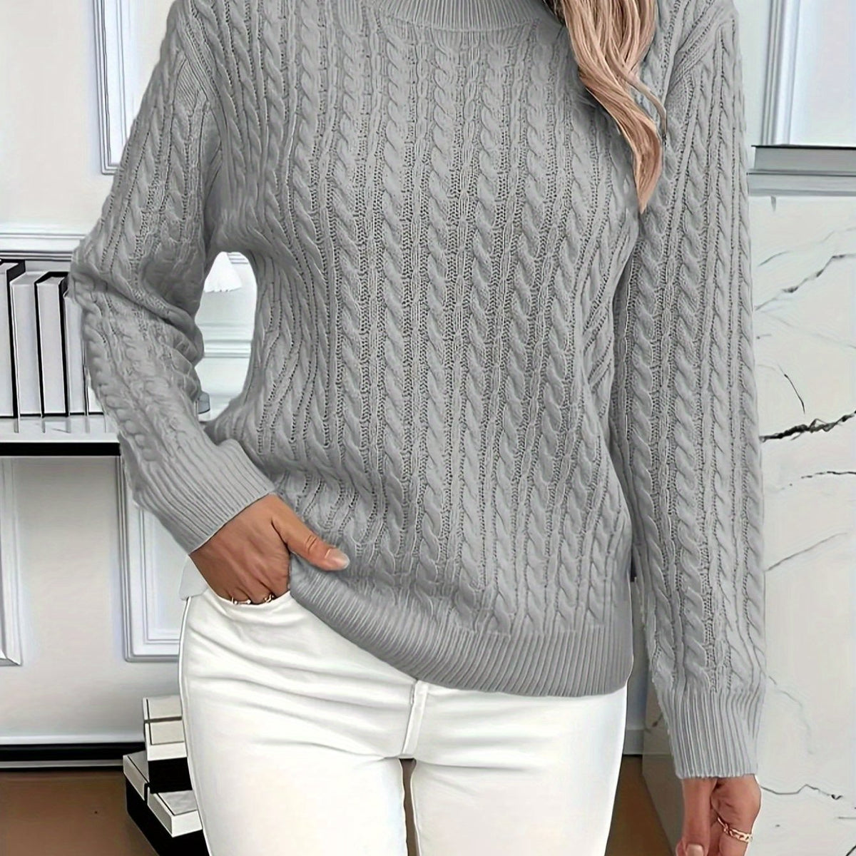 BEAUMONT NICE | SWEAT À COL ROND COZY POUR FEMMES