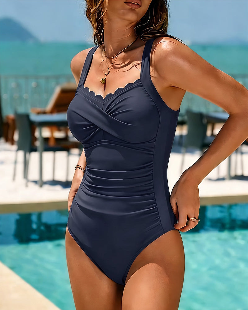 BEAUMONT NICE | MAILLOT DE BAIN UNE PIÈCE DRAPÉ POUR FEMMES