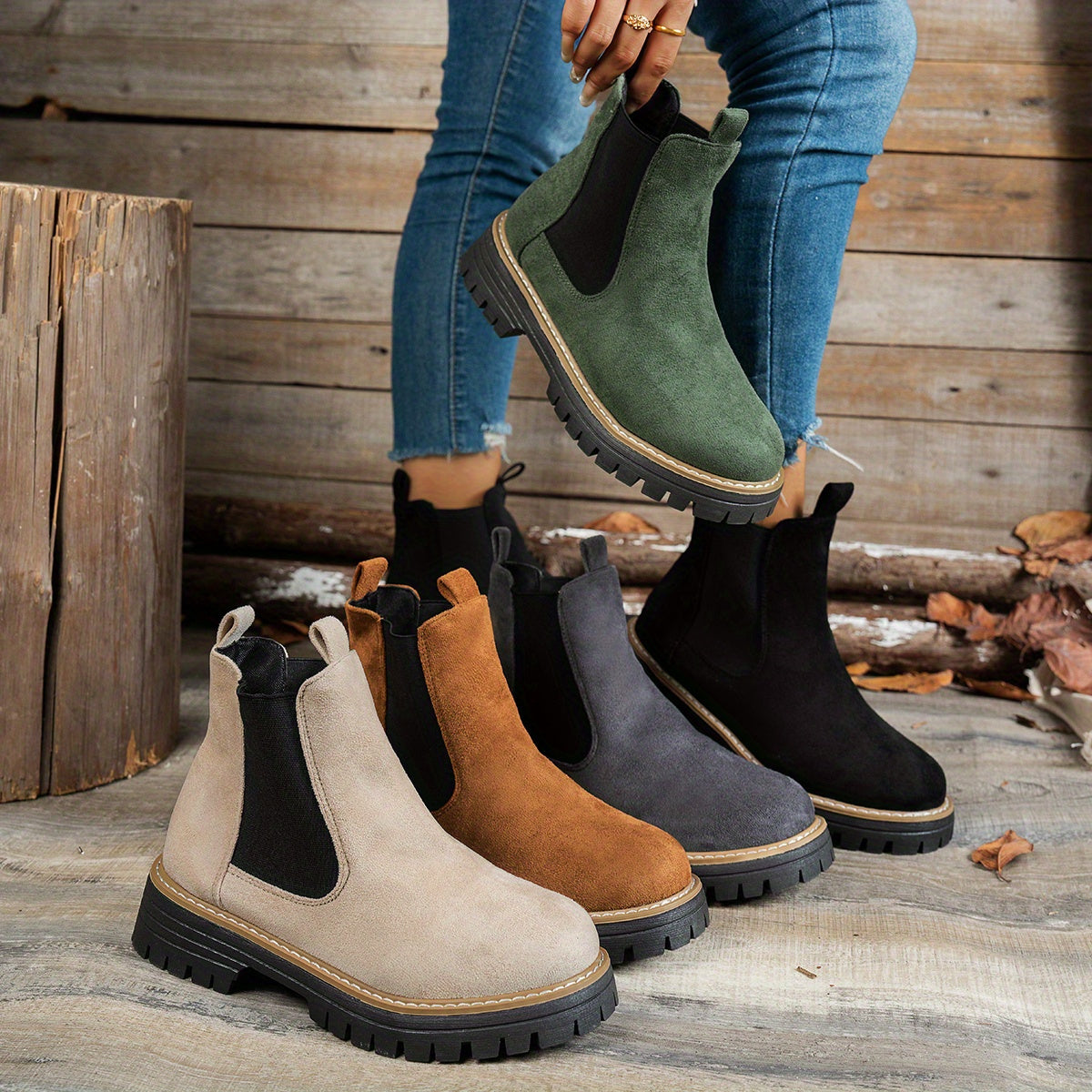 BEAUMONT NICE | BOTTINES EN DAIM ÉLÉGANTES POUR FEMMES