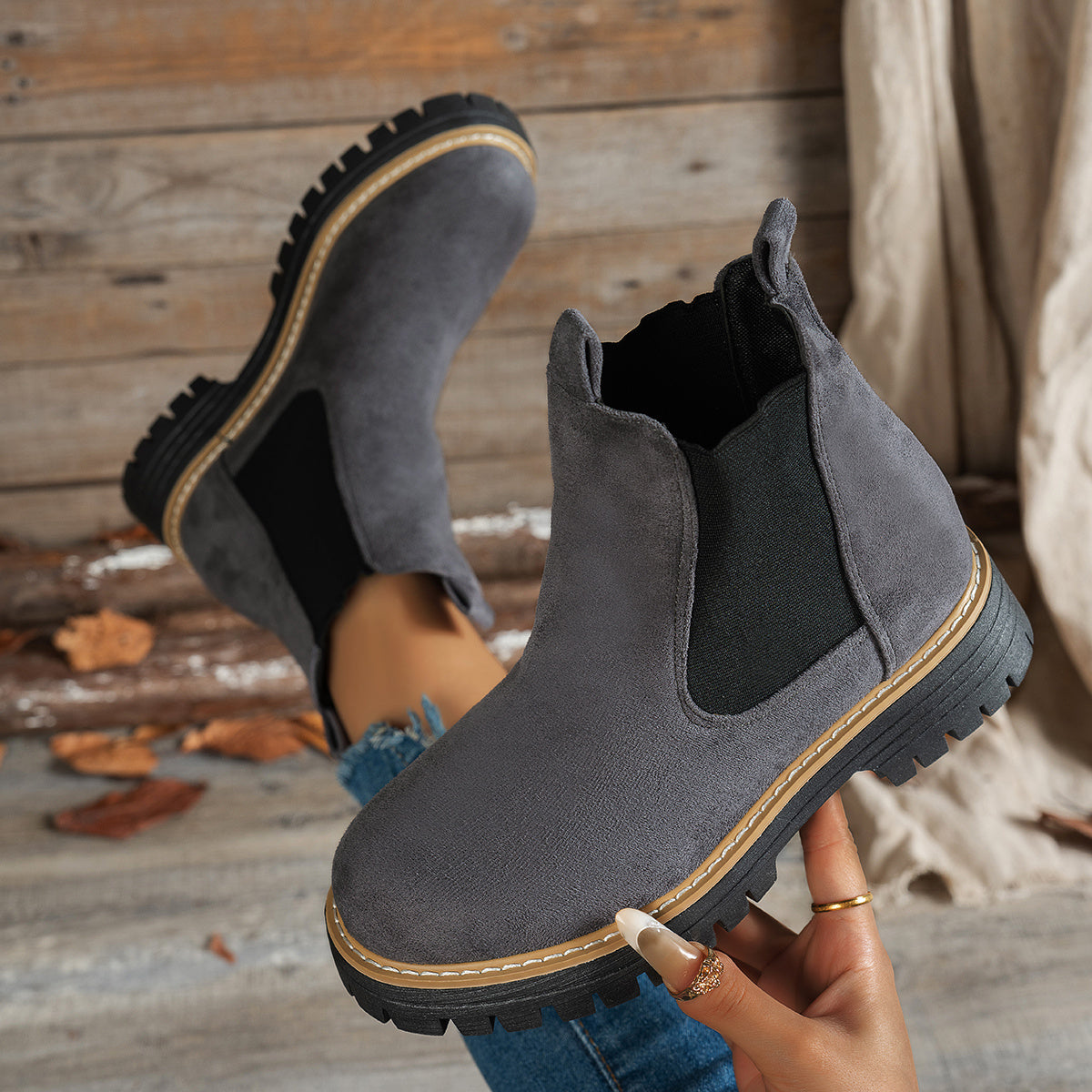BEAUMONT NICE | BOTTINES EN DAIM ÉLÉGANTES POUR FEMMES