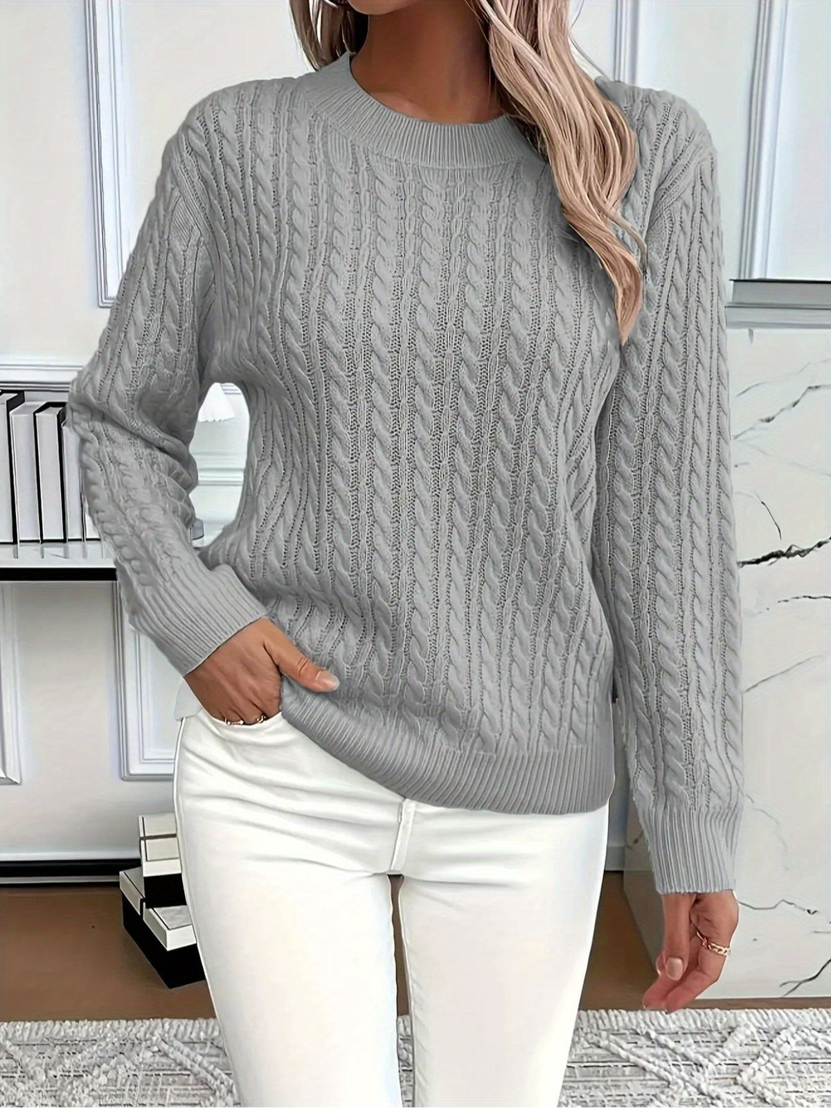 BEAUMONT NICE | SWEAT À COL ROND COZY POUR FEMMES