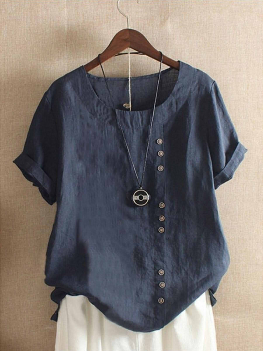 BEAUMONT NICE | BLOUSE EN COTON À BOUTONS POUR FEMMES