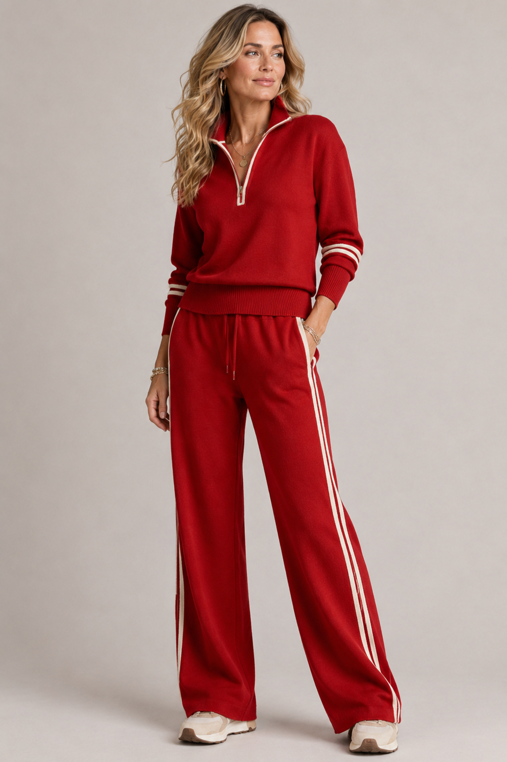 BEAUMONT NICE | ENSEMBLE PANTALON ZIP MI-HAUT POUR FEMMES