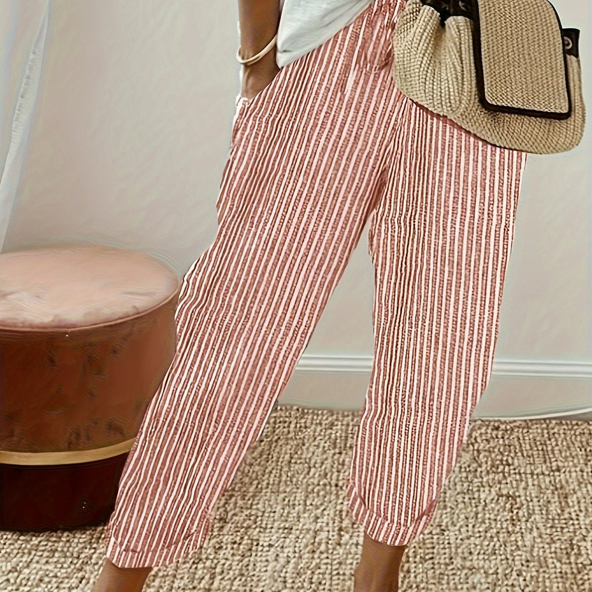 BEAUMONT NICE | PANTALONS LARGES À RAYURES POUR FEMMES