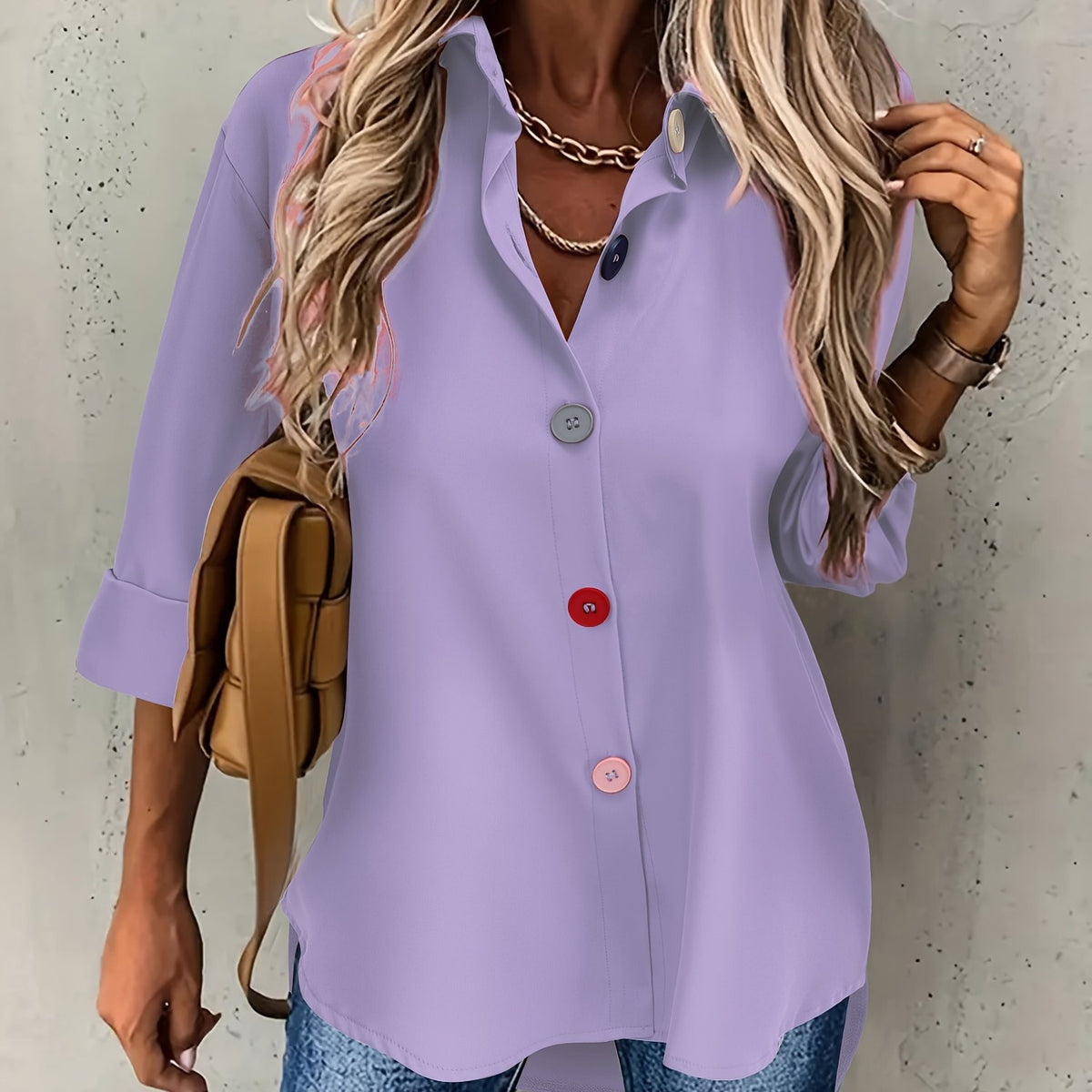 BEAUMONT NICE | CHIC BLOUSE À BOUTONS POUR FEMMES