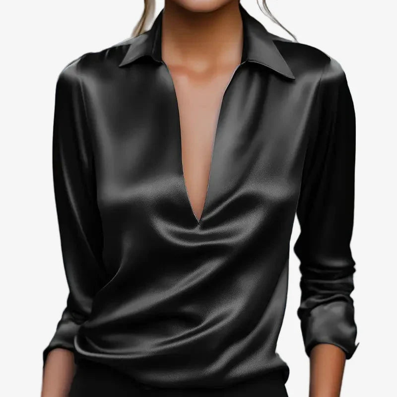 BEAUMONT NICE | BLOUSE SATINÉE ÉLÉGANTE POUR FEMMES