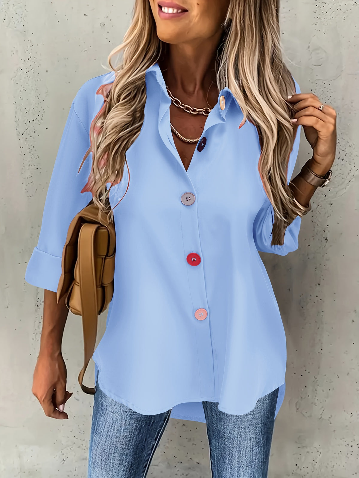BEAUMONT NICE | CHIC BLOUSE À BOUTONS POUR FEMMES