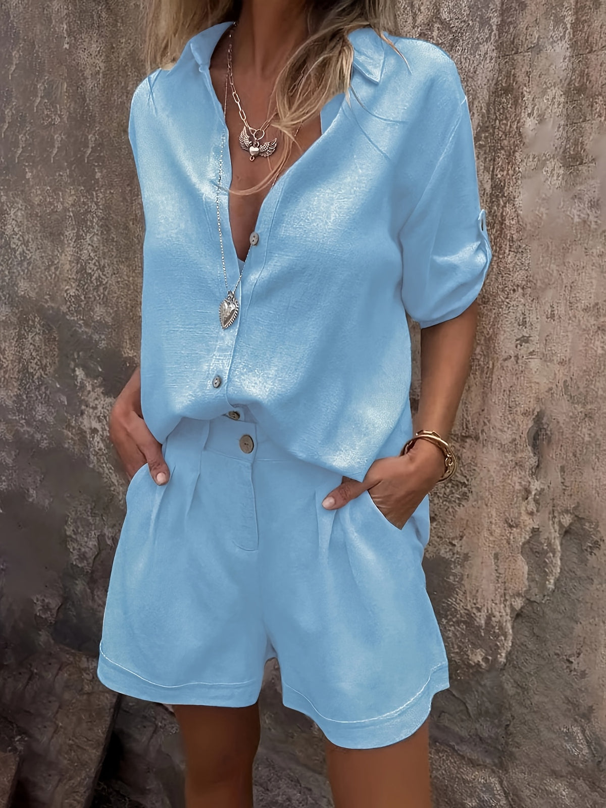 BEAUMONT NICE | ENSEMBLE COURT EN LIN POUR FEMMES