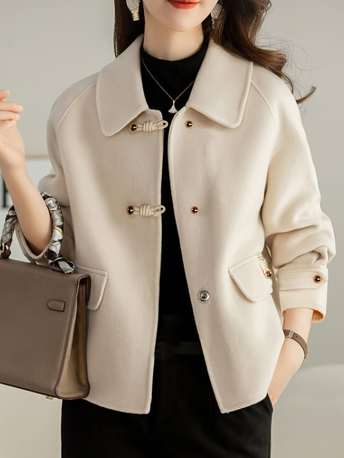 BEAUMONT NICE | VESTE EN TWEED AVEC BOUTONS EN PERLE POUR FEMMES