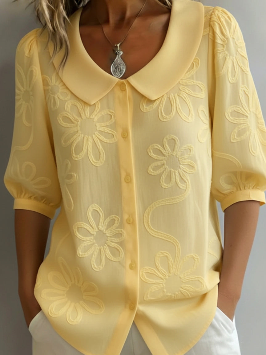 BEAUMONT NICE | BLOUSE D'ÉTÉ FLEURIE POUR FEMME
