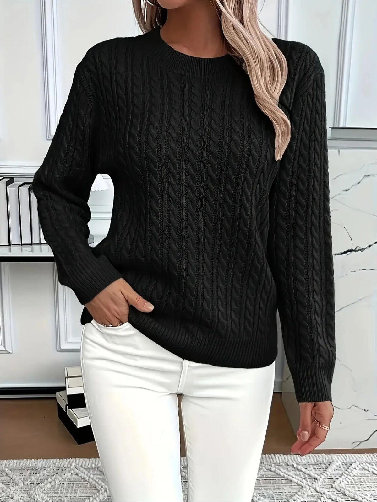 BEAUMONT NICE | SWEAT À COL ROND COZY POUR FEMMES