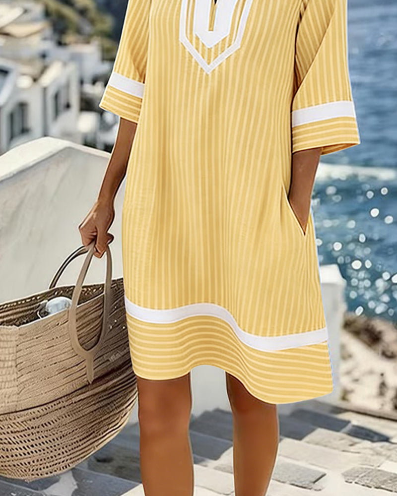 BEAUMONT NICE | ROBE MINI RAYÉE POUR FEMMES