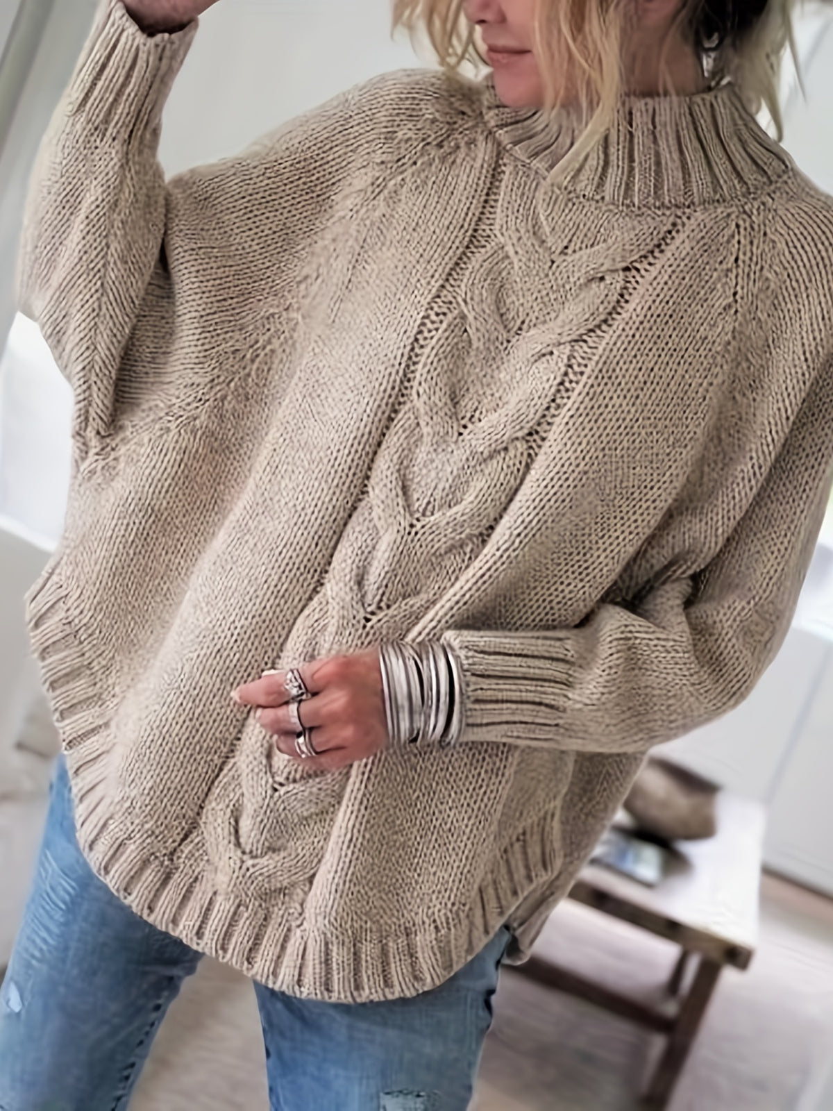 BEAUMONT NICE | ANCIEN SWEAT À COL MONTANT POUR FEMMES
