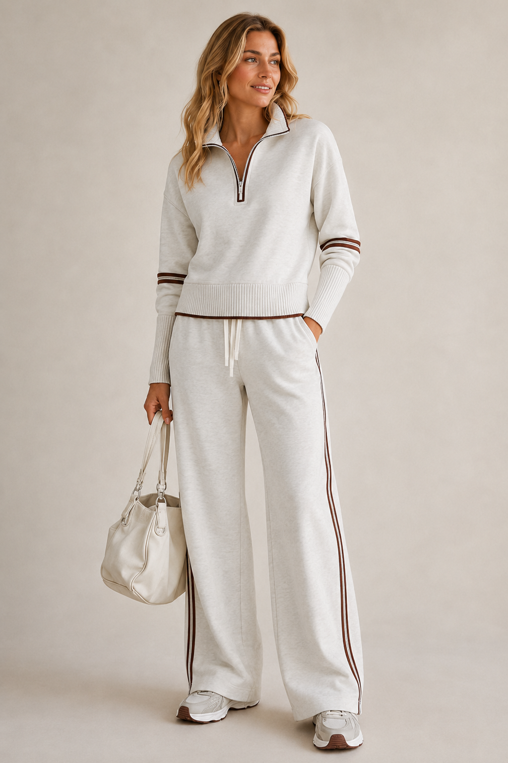 BEAUMONT NICE | ENSEMBLE PANTALON ZIP MI-HAUT POUR FEMMES