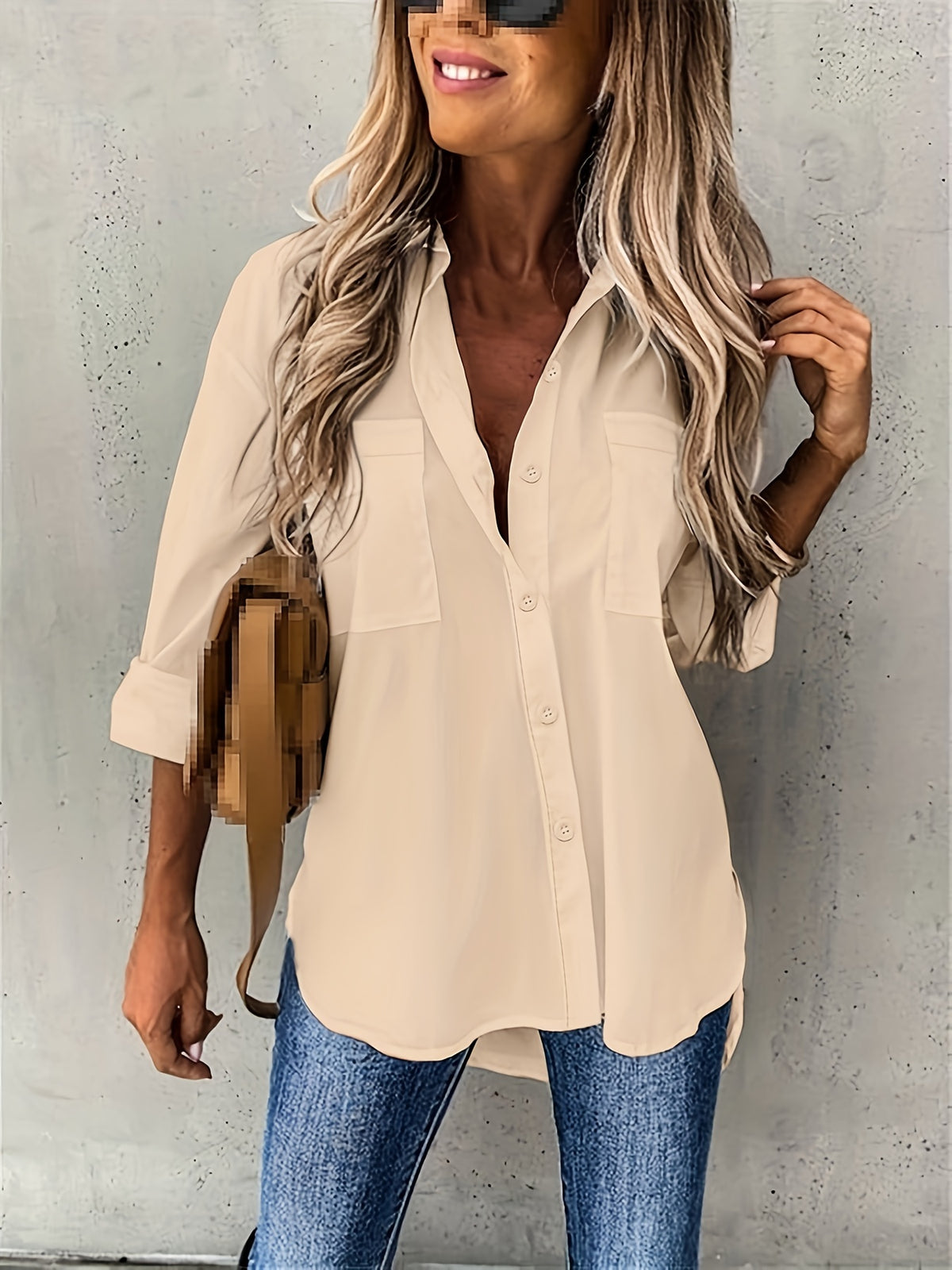 BEAUMONT NICE | BLOUSE À MANCHES CHIC QUOTIDIENNE POUR FEMMES