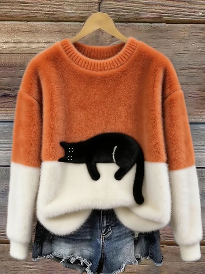 BEAUMONT NICE | PULL DÉTENDUE À MOTIFS POUR FEMMES