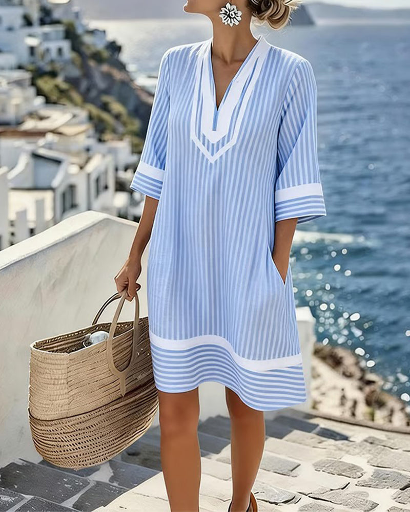 BEAUMONT NICE | ROBE MINI RAYÉE POUR FEMMES