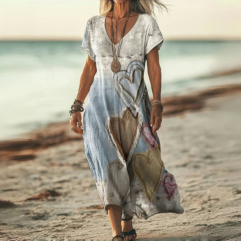 BEAUMONT NICE | ROBE CŒURS ANCIENNE POUR FEMMES
