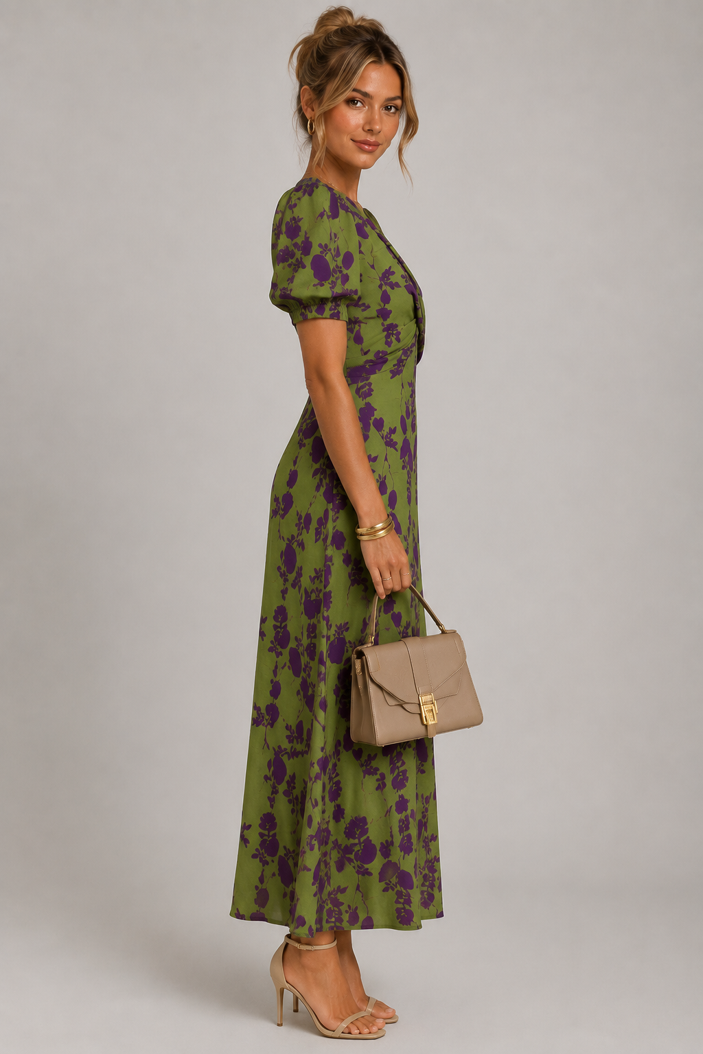 BEAUMONT NICE | ROBE MIDI ENVELOPPE ÉLÉGANTE POUR FEMMES