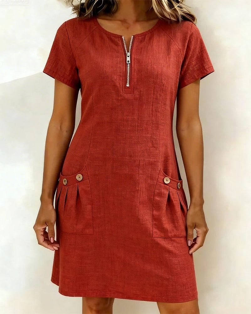 BEAUMONT NICE | ROBE À POCHES ZIPPÉES POUR FEMMES