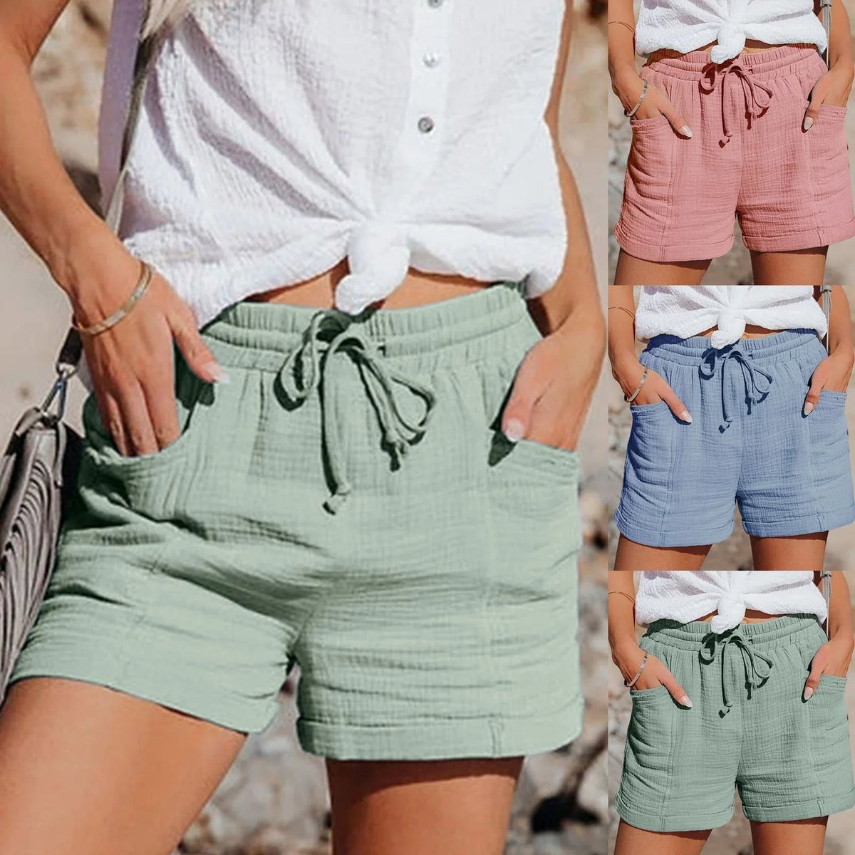BEAUMONT NICE | SHORTS D'ÉTÉ DÉTENDU POUR FEMMES