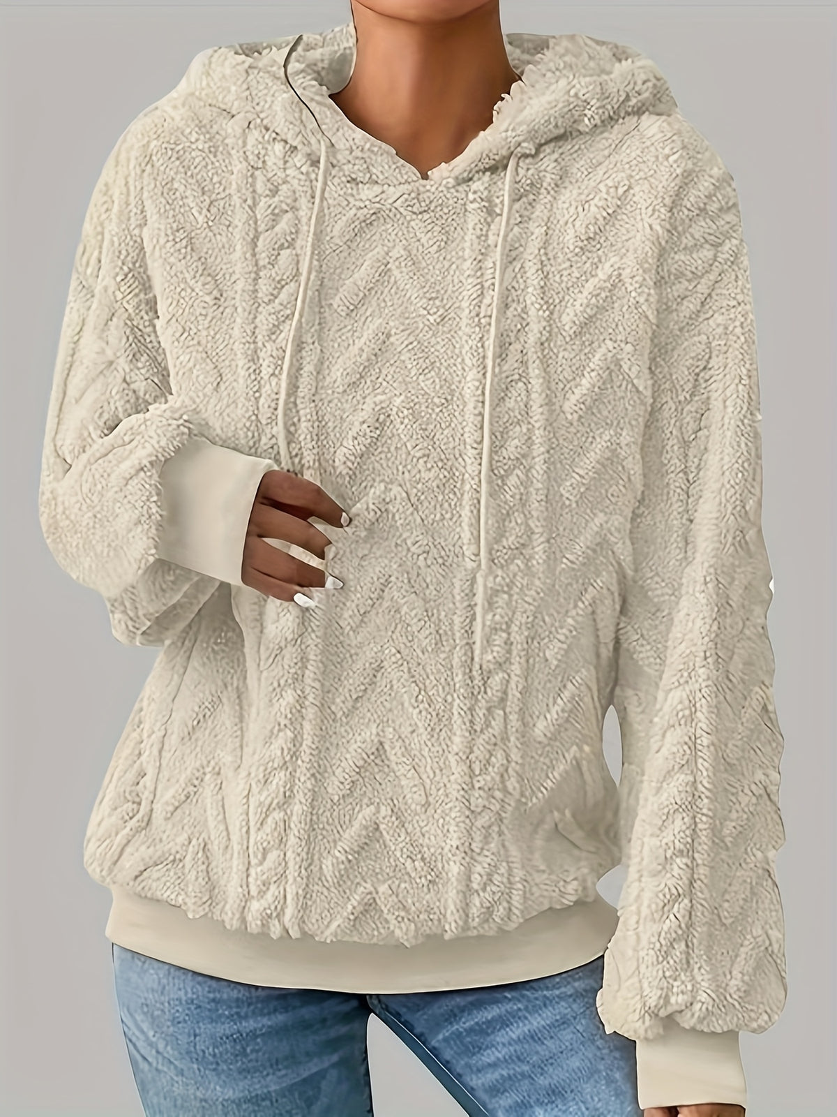 BEAUMONT NICE | PULL MOLLETONNÉ À CAPUCHE POUR FEMMES