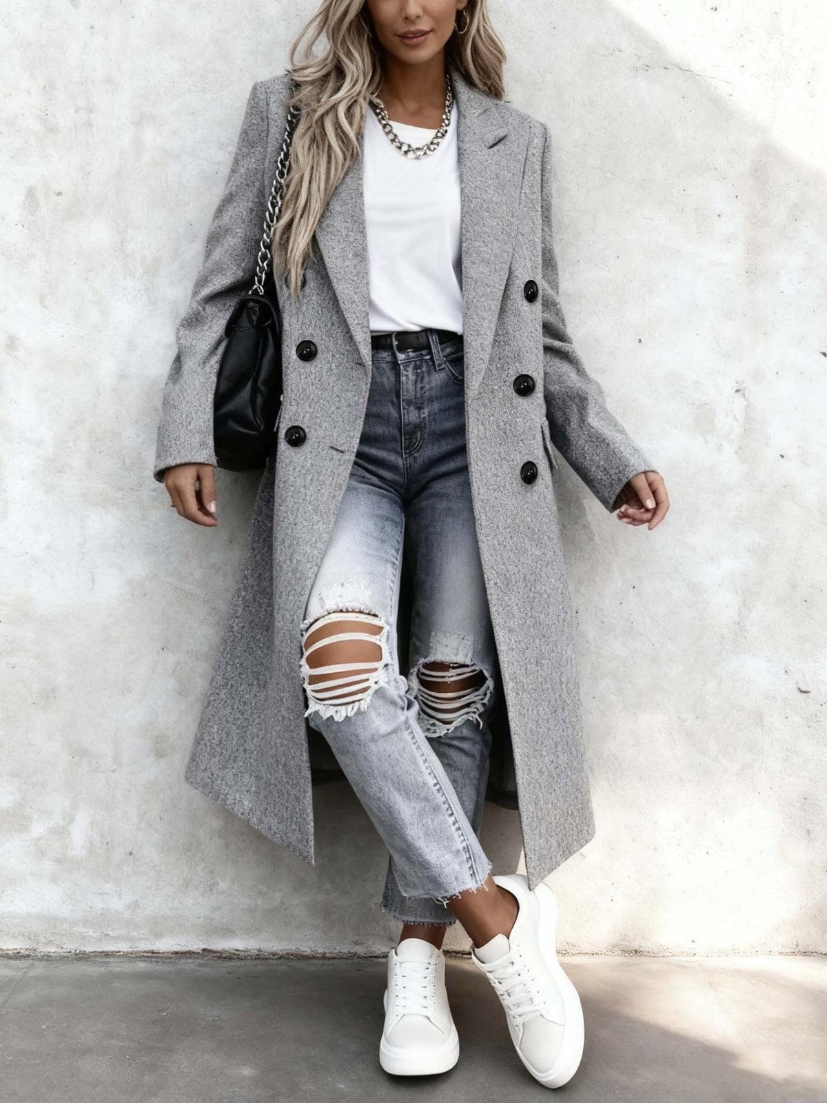BEAUMONT NICE | TRENCH MANTEAU SOUS LE GENOU POUR FEMMES