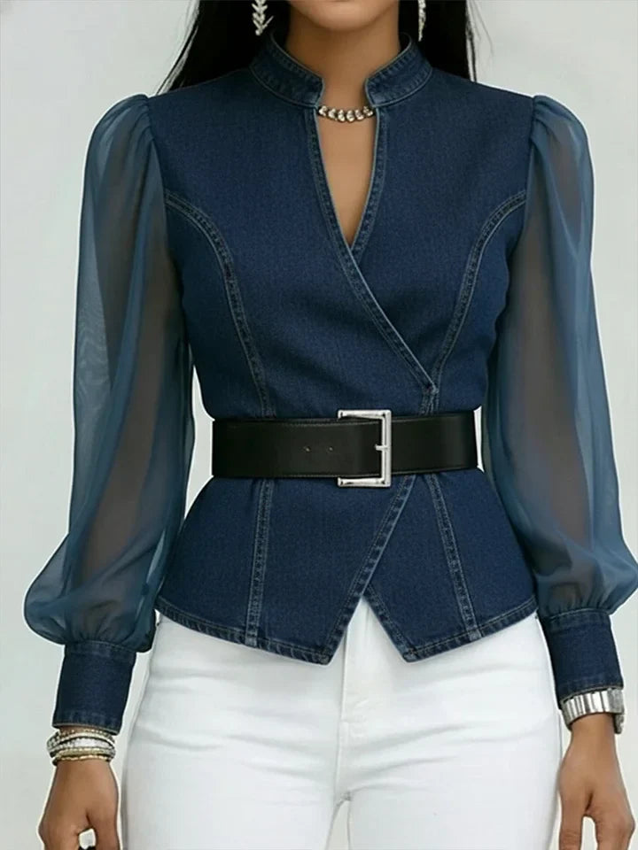 BEAUMONT NICE | BLOUSE EN JEAN POUR FEMME
