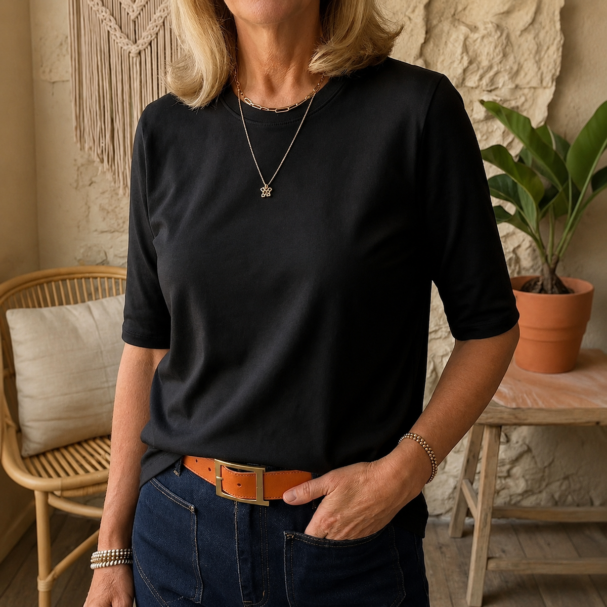 BEAUMONT NICE | T-SHIRT À MANCHES MI-LONGUES POUR FEMMES