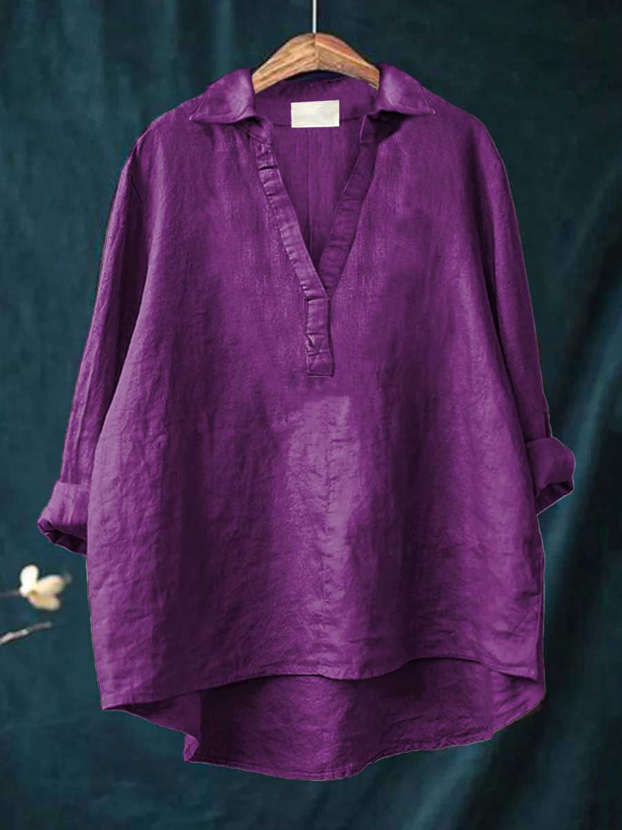 BEAUMONT NICE | BLOUSE COL V POUR FEMMES