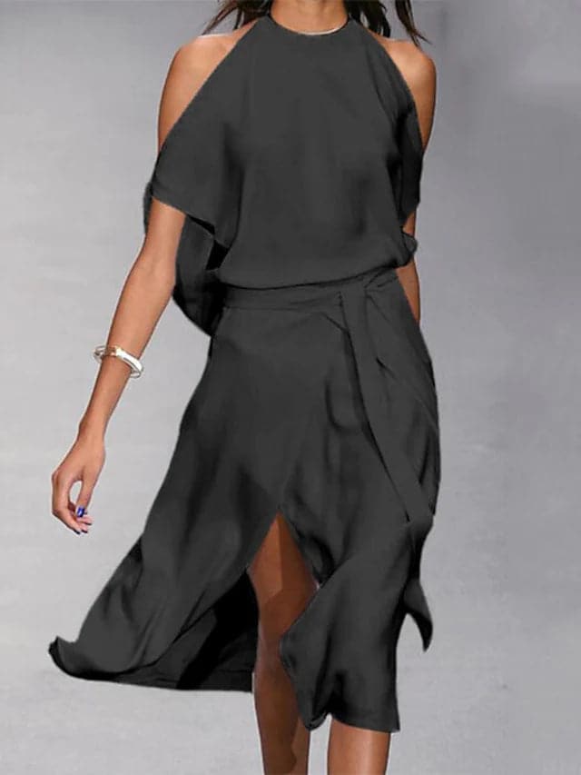 BEAUMONT NICE | CHIC CLASSIQUE ROBE MIDI ÉLÉGANTE POUR FEMMES