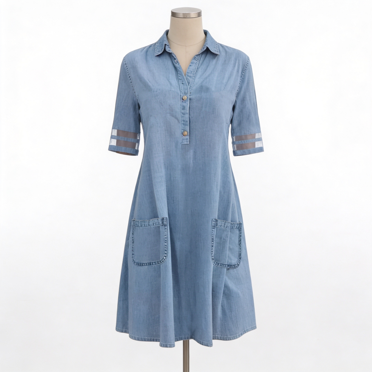 BEAUMONT NICE | ROBE CHEMISIER EN DENIM CLASSIQUE POUR FEMMES