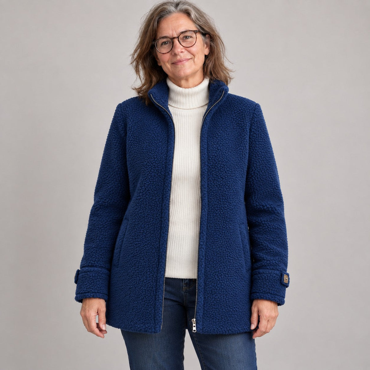 BEAUMONT NICE | VESTE BOUCLÉE COL MONTANT POUR FEMMES