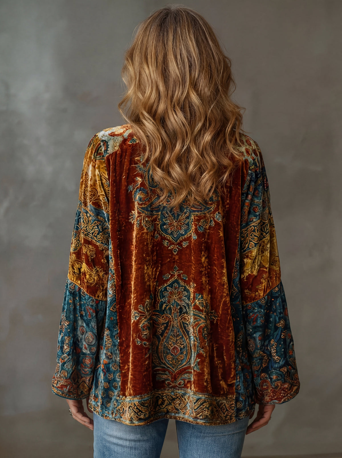 BEAUMONT NICE | VESTE BOHO EN VELOURS POUR FEMMES
