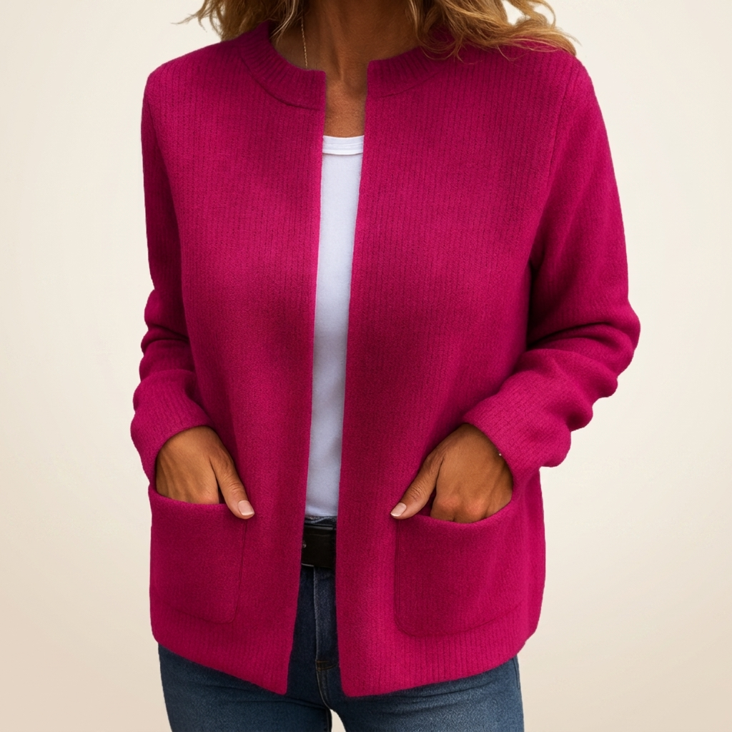 BEAUMONT NICE | GILET CÔTELÉ OUVERT POUR FEMMES