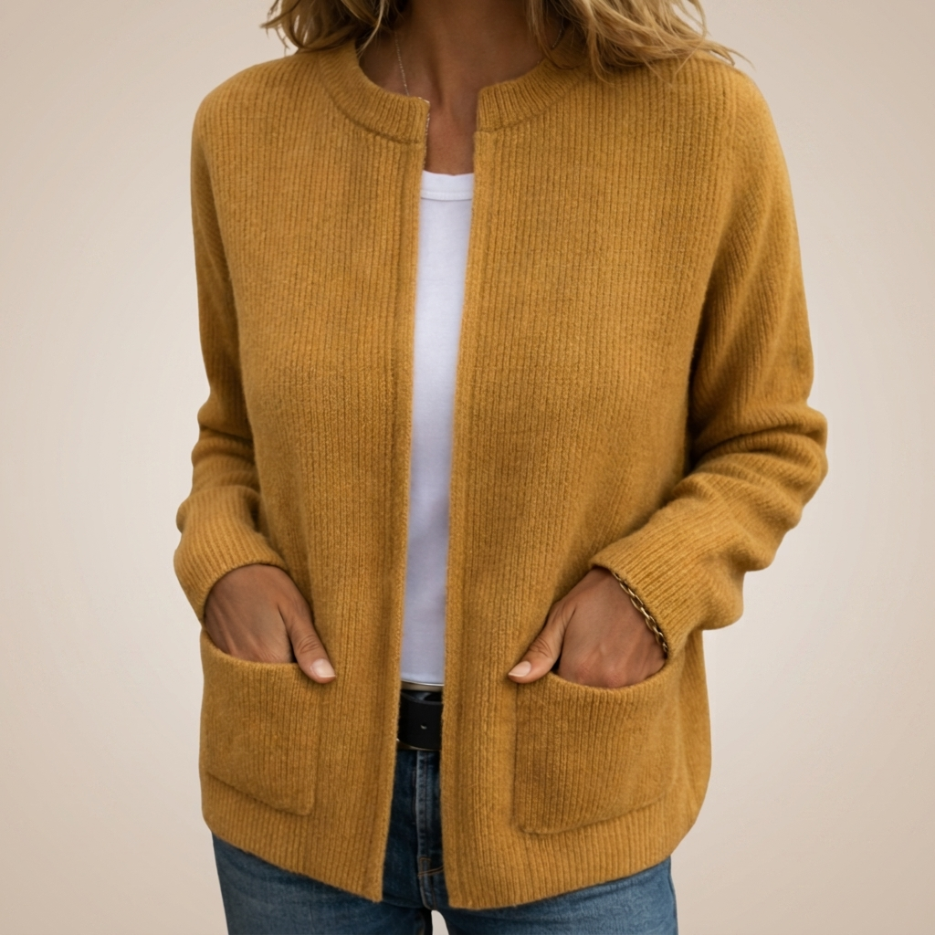 BEAUMONT NICE | GILET EN TRICOT À FERMETURE ÉCLAIR POUR FEMMES
