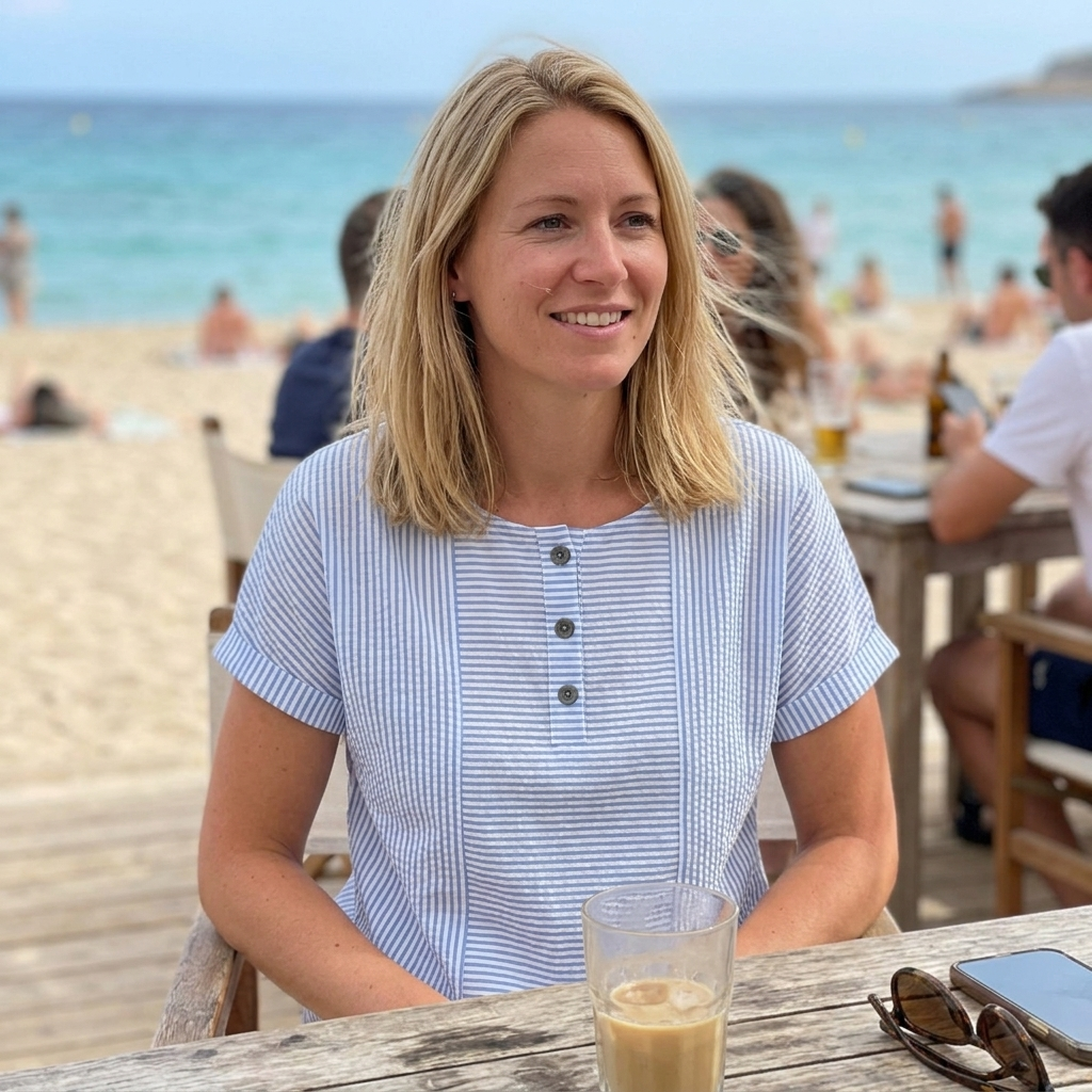 BEAUMONT NICE | BLOUSE À BOUTONS RAYÉE POUR FEMMES