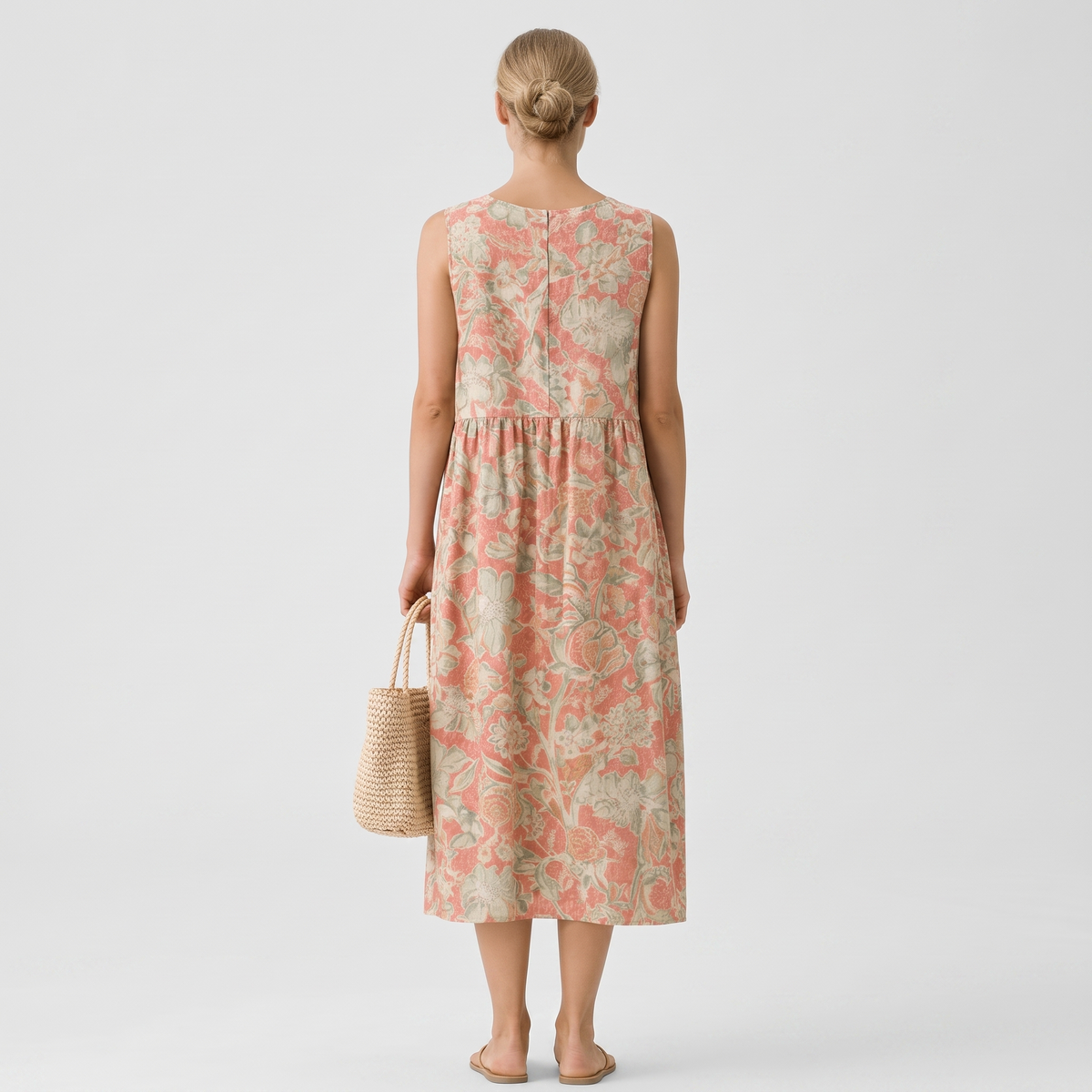 BEAUMONT NICE | FLORALE ROBE MIDI FLUIDE POUR FEMMES