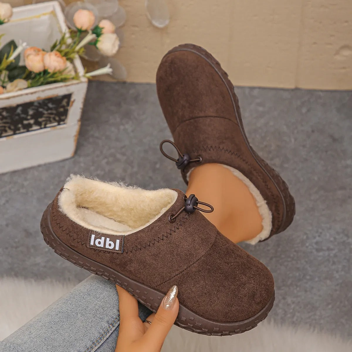 BEAUMONT NICE | MULES À ENFILER CHAUDES POUR FEMMES