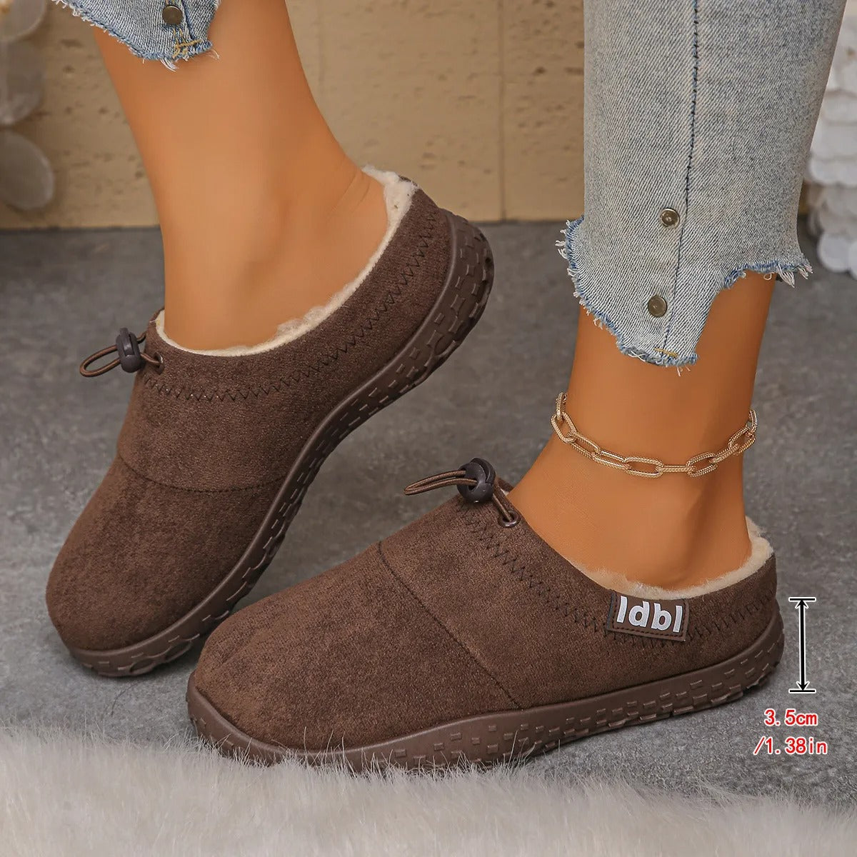 BEAUMONT NICE | MULES À ENFILER CHAUDES POUR FEMMES