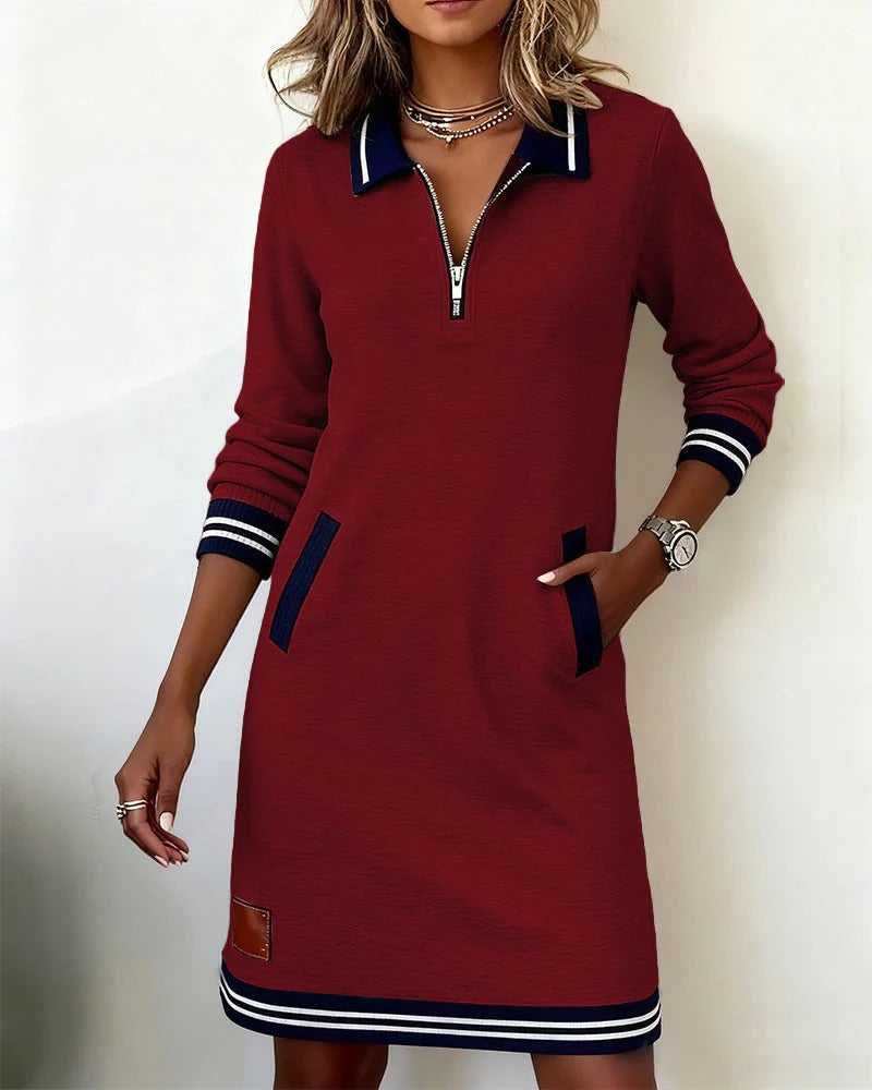 BEAUMONT NICE | ROBE MIDI ZIP POUR FEMMES