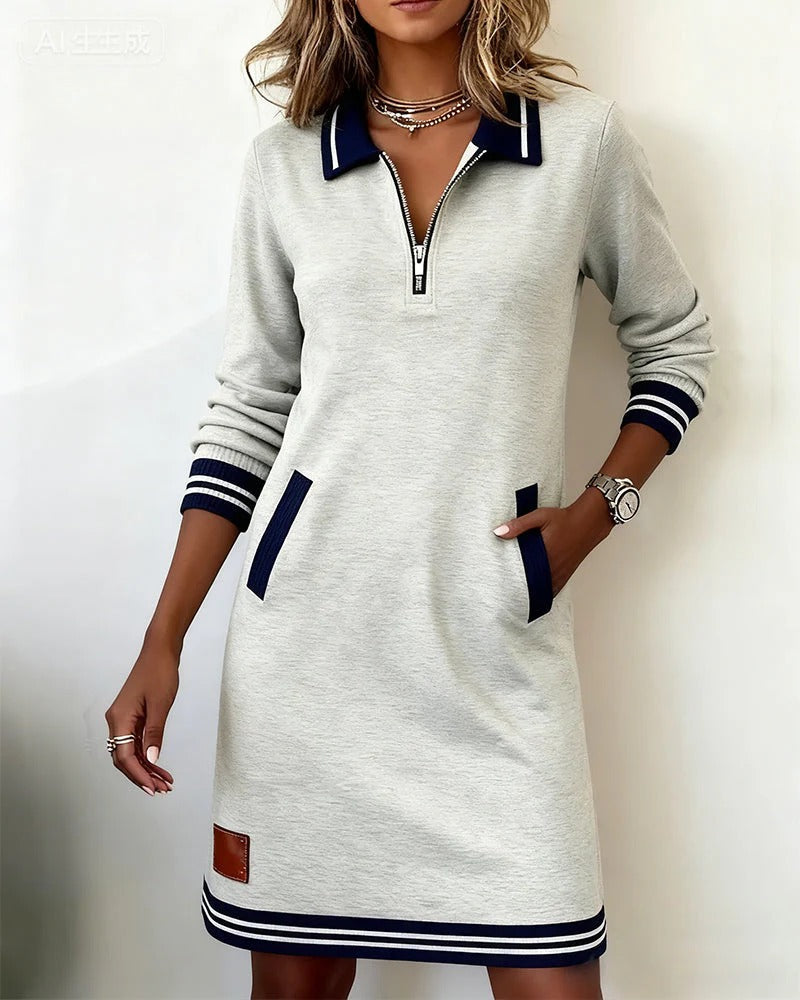 BEAUMONT NICE | ROBE MIDI ZIP POUR FEMMES