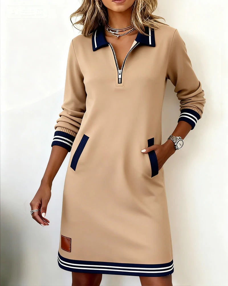 BEAUMONT NICE | ROBE MIDI ZIP POUR FEMMES
