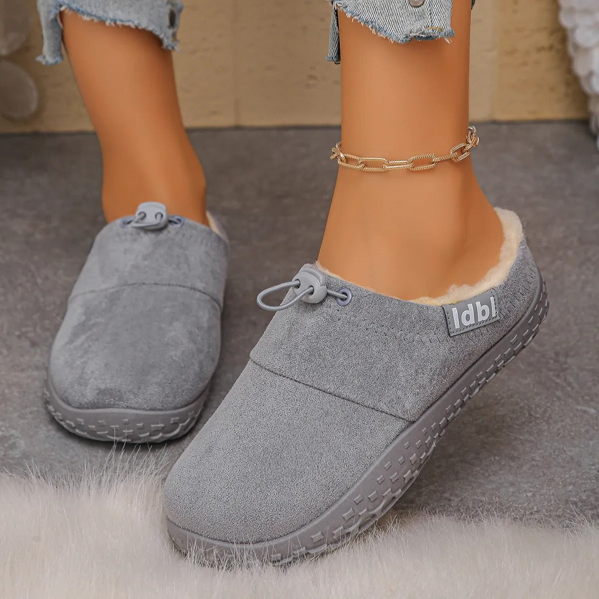 BEAUMONT NICE | MULES À ENFILER CHAUDES POUR FEMMES