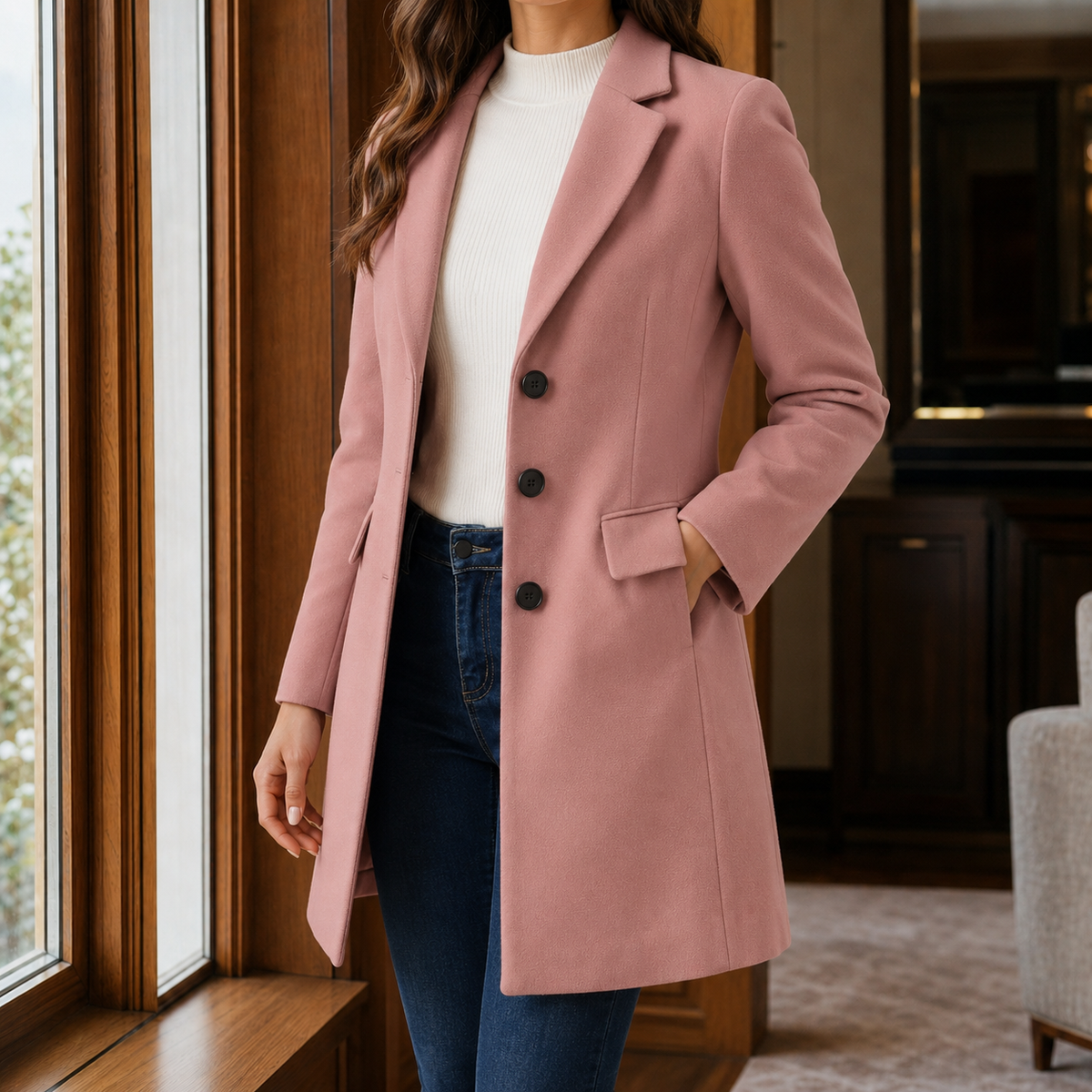 BEAUMONT NICE | MANTEAU MI-LONG AJUSTÉ POUR FEMMES