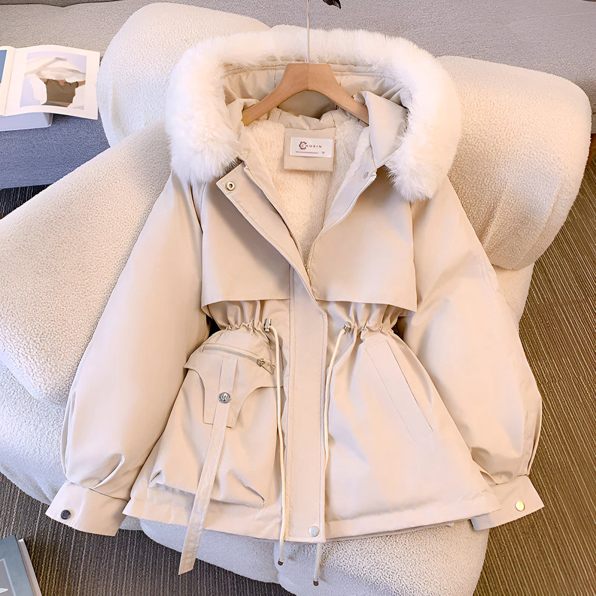 BEAUMONT NICE | DOUDOUNE À CAPUCHE EN FAUSSE FOURRURE POUR FEMMES